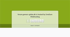 Desktop Screenshot of forum.gamers-globe.dk