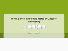 Tablet Screenshot of forum.gamers-globe.dk